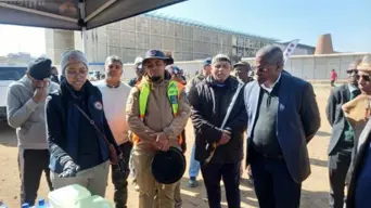 COGTA Minister and Joburg Mayor visit Soweto informal settlements for winter safety campaign COGTA Minister and Joburg Mayor visit Soweto informal settlements for winter safety campaign