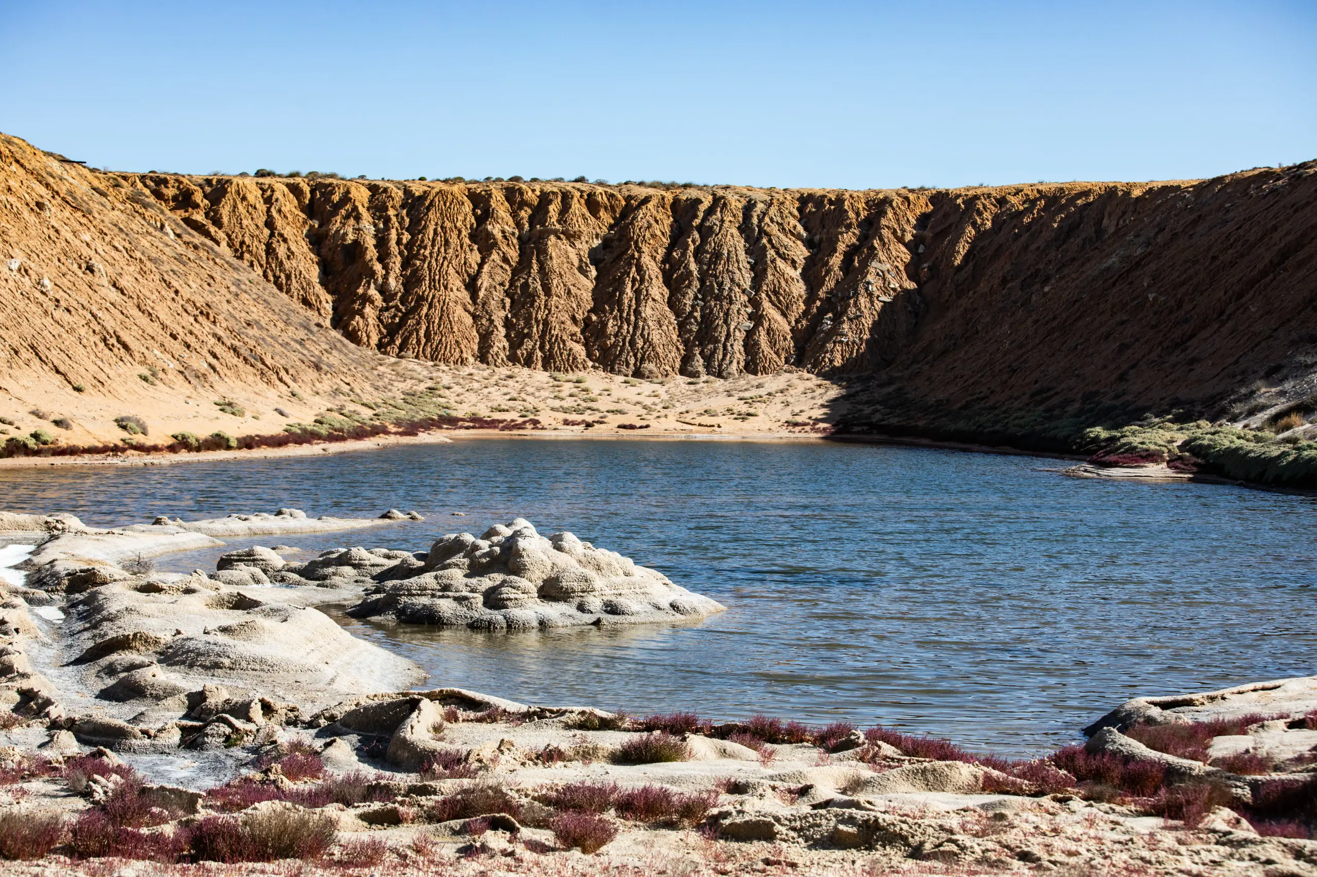 Mining along the Richterveld have left moonlike craters. Picture: Kayleen Morgan Mining along the Richterveld have left moonlike craters. Picture: Kayleen Morgan