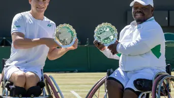 SA’s Donald Ramphadi wins silver in quad wheelchair doubles at Wimbledon SA’s Donald Ramphadi wins silver in quad wheelchair doubles at Wimbledon