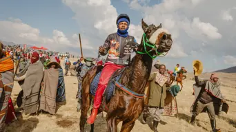 Lesotho's jockeys saddle up for mountain horse racing Lesotho's jockeys saddle up for mountain horse racing