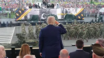Trump flexes military might at parade as protests sweep US Trump flexes military might at parade as protests sweep US