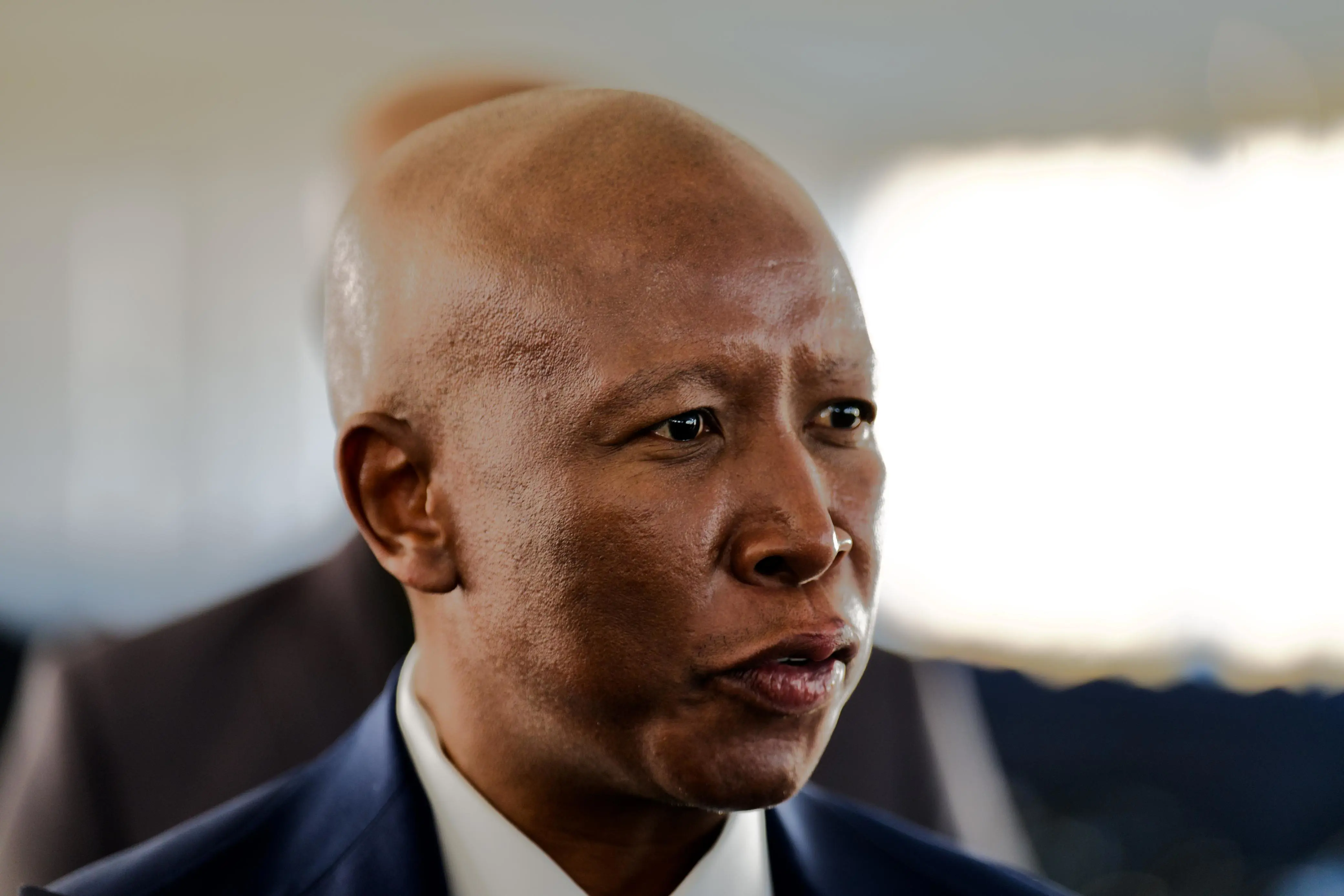 EFF leader Julius Malema at the funeral service of former Deputy President David Mabuza at the Hoërskool Bergvlam in Mbombela, Mpumalanga on 12 July 2025. Picture: Katlego Jiyane/EWN EFF leader Julius Malema at the funeral service of former Deputy President David Mabuza at the Hoërskool Bergvlam in Mbombela, Mpumalanga on 12 July 2025. Picture: Katlego Jiyane/EWN