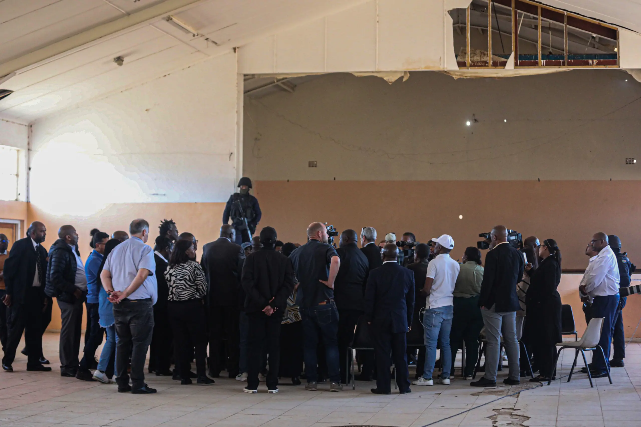 Inside the Lingelihle community hall, which the court heard, was often used for political gatherings. This hall was the last place Matthew Goniwe gave a key-note address related to the Freedom Charter before he was murdered. Picture: Kayleen Morgan/EWN. Inside the Lingelihle community hall, which the court heard, was often used for political gatherings. This hall was the last place Matthew Goniwe gave a key-note address related to the Freedom Charter before he was murdered. Picture: Kayleen Morgan/EWN.